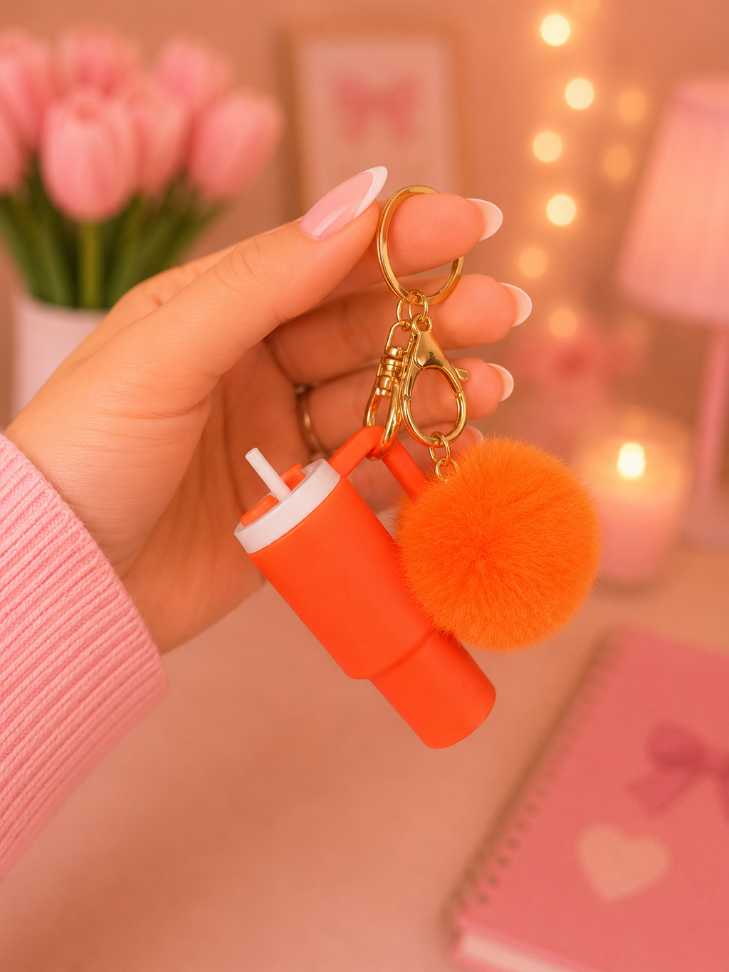 Mini tumbler keychain