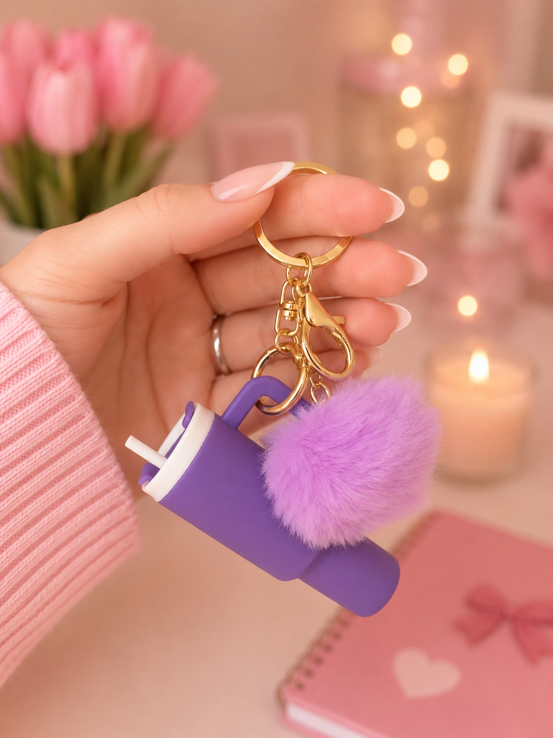 Mini tumbler keychain