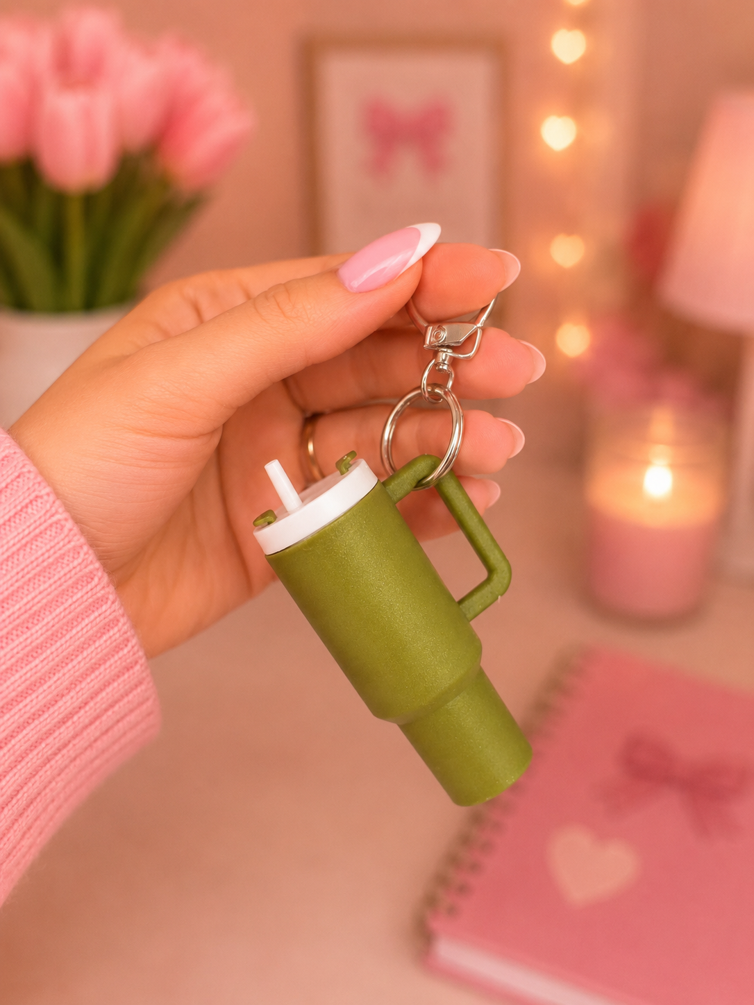 Mini tumbler keychain