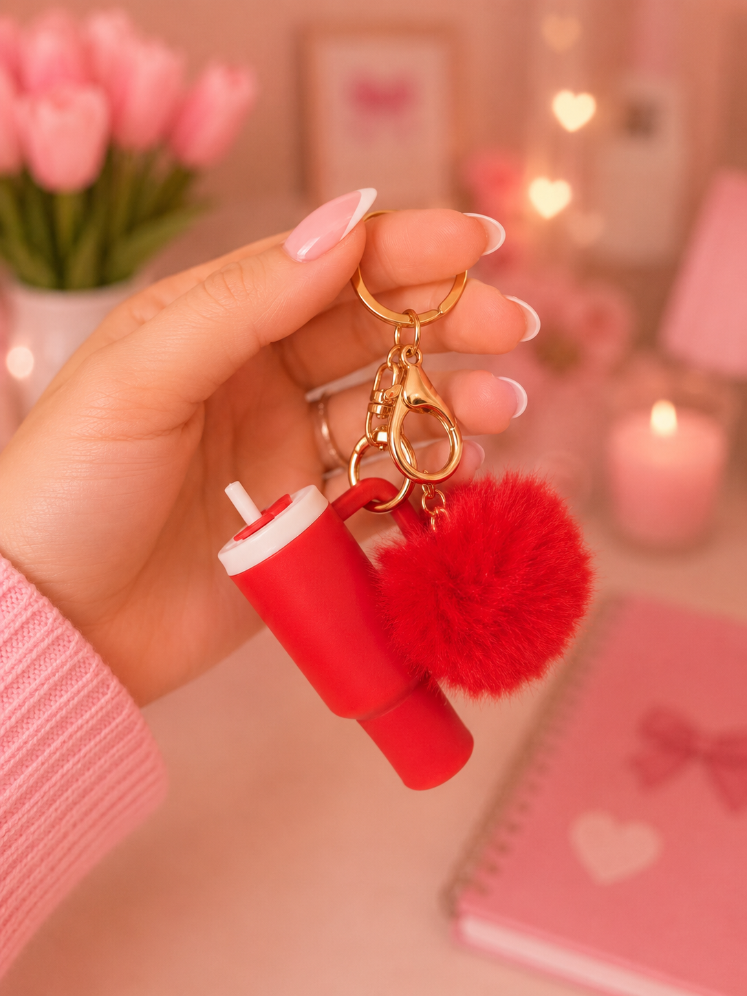 Mini tumbler keychain