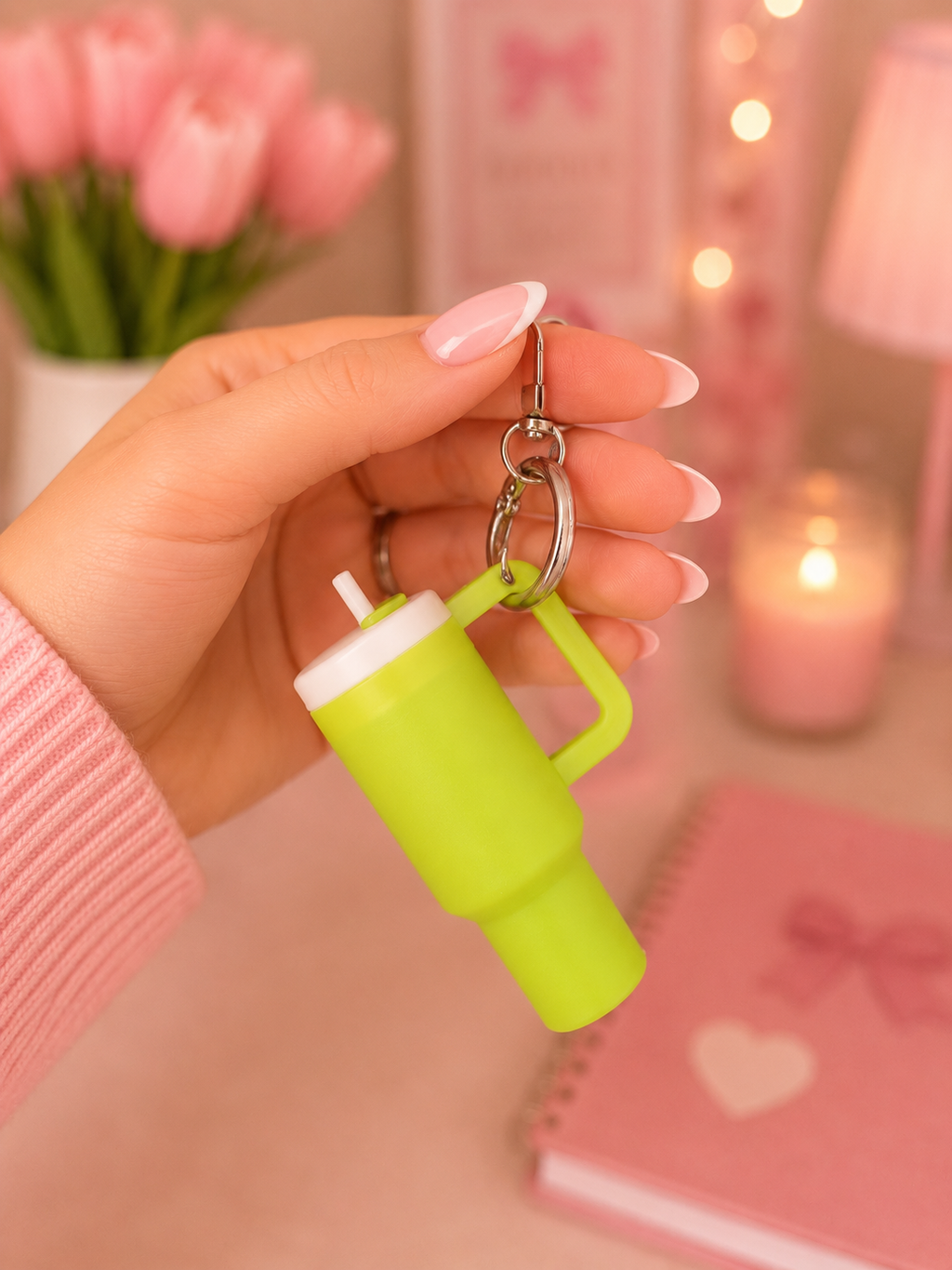 Mini tumbler keychain