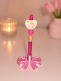 heart bookshelf stylus pen